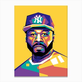 50 Cent WPAP Canvas Print