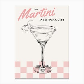 Retro Martini Canvas Print