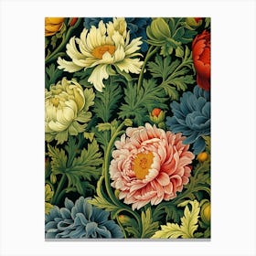 Russian Floral Wallpaper Canvas Print