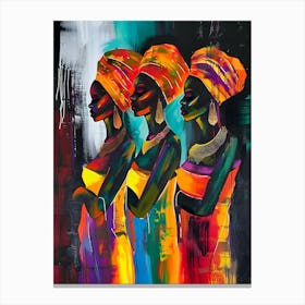 Three African Women 3 Canvas Print