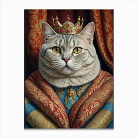 King Cat 1 Canvas Print