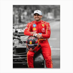 Carlos Sainz F1 Grand Prix Of Spain On June 19, 2024 In Barcelona, Spain Canvas Print