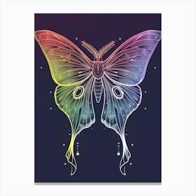 Rainbow Butterfly Canvas Print