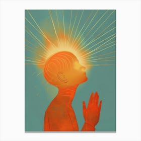 Man Praying 1 Canvas Print