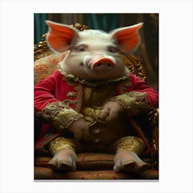 King Pig Canvas Print