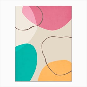 Colorful abstract shapes 67 Canvas Print