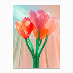 Dreamy Inflatable Flowers Cyclamen 1 Canvas Print