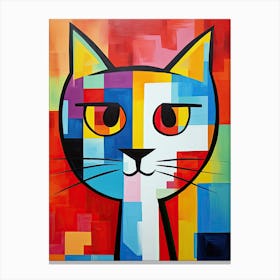 Kitty Cat minimalism poster Canvas Print