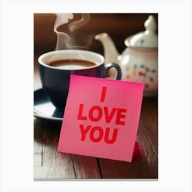 I Love You 2 Canvas Print