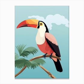 Minimalist Toucan 2 Illustration Canvas Print