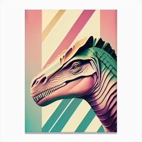 Kritosaurus Pastel Dinosaur Canvas Print