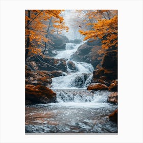 Autumn Waterfall Canvas Print