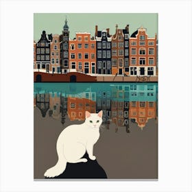 Amsterdam Cat Canvas Print