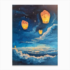 Sky Lanterns 5 Canvas Print