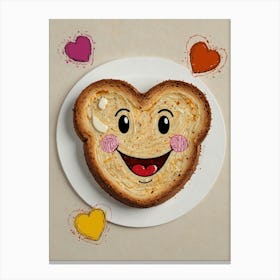 Valentine'S Day Toast Canvas Print