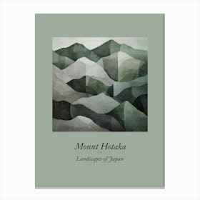 Landscapes Of Japan Mount Hotaka 29 Canvas Print