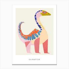 Nursery Dinosaur Art Oviraptor 2 Poster Canvas Print