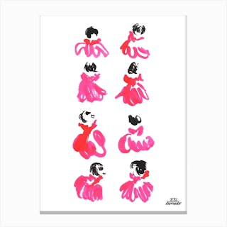Pink Dress Canvas Print
