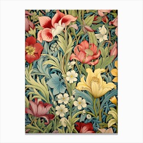 Wallpaper Floral Pattern Canvas Print