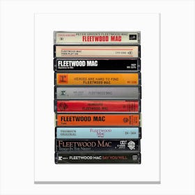 Fleetwood Mac - Albums - Cassette Print Canvas Print