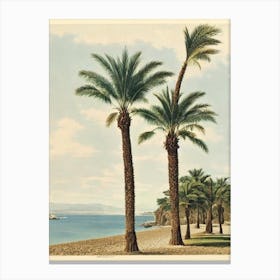 Playa De Bolonia Cadiz Spain Vintage Canvas Print