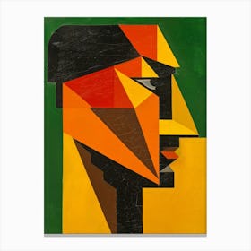 Geometric Head Canvas Print