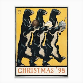 Vintage Christmas 98 (1898), Edward Penfield Canvas Print