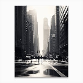 New York City, Black And White Analogue Photograph 3 Canvas Print