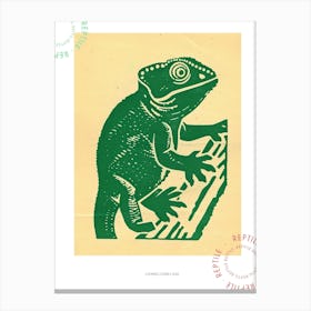 Chameleon Bold Block 1 Poster Canvas Print