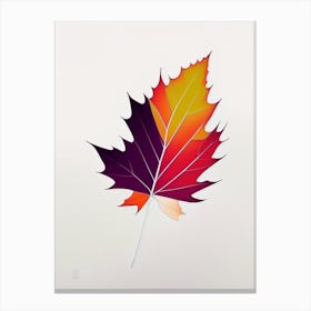 Maple Leaf Abstract 2 Canvas Print
