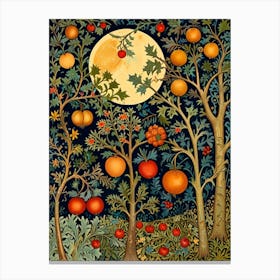 William Morris Moonlight In The Orchard 2 Canvas Print