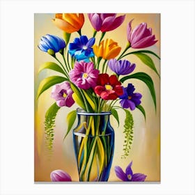 Flowers In A Vase 15 Canvas Print