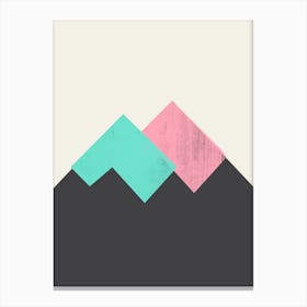 Pastel Mountains I Canvas Print