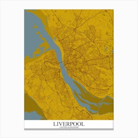 Liverpool Yellow Blue Canvas Print