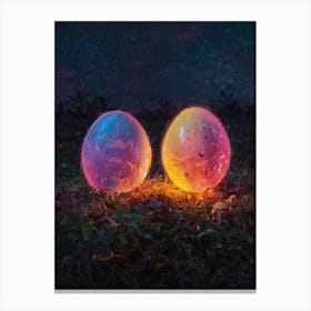 Two Glowing Balls Canvas Print