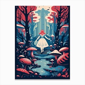 Alice In Wonderland Into The Woods 2 Canvas Print