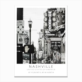 Nashville Usa Canvas Print