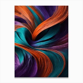 Abstract Painting Feathered Canvas Print
