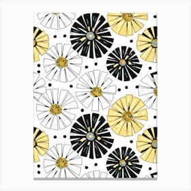 Daisy Pattern Canvas Print