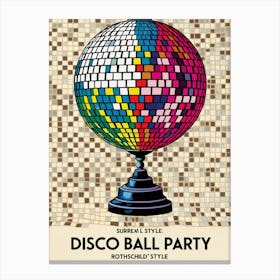 Disco Ball Party Canvas Print