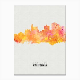 San Jose California City watercolor Canvas Print