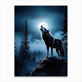 Howling Wolf Canvas Print