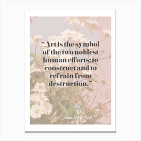 Artist Quote Simone Weil Canvas Print