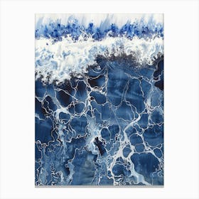 'Blue Wave' 9 Canvas Print