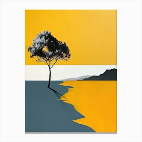 Lone Tree, Minimalism Style Canvas Print