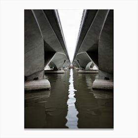 Singapore Bridge Boat (2014) Canvas Print