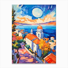 Zadar Croatia 2 Fauvist Painting Canvas Print