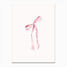 Pink Ribbon Canvas Print