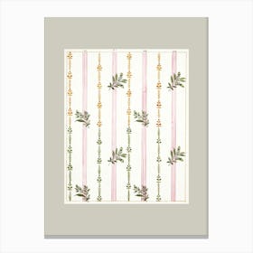 Vintage Pink Textile Canvas Print