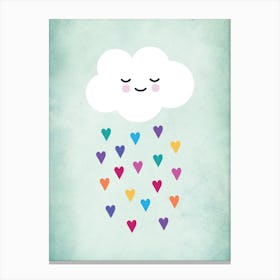 Sleepy Cloud Nursery Canvas Print
